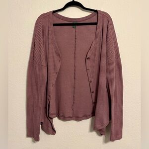 Wild Fable Mauve Knit Cardigan